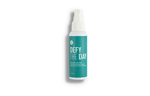 Image display of the Defy the Day Leave-in Conditioner Spray on a white background.